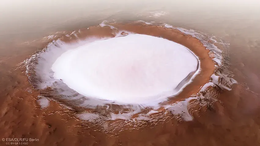 Ice from Martian North pole